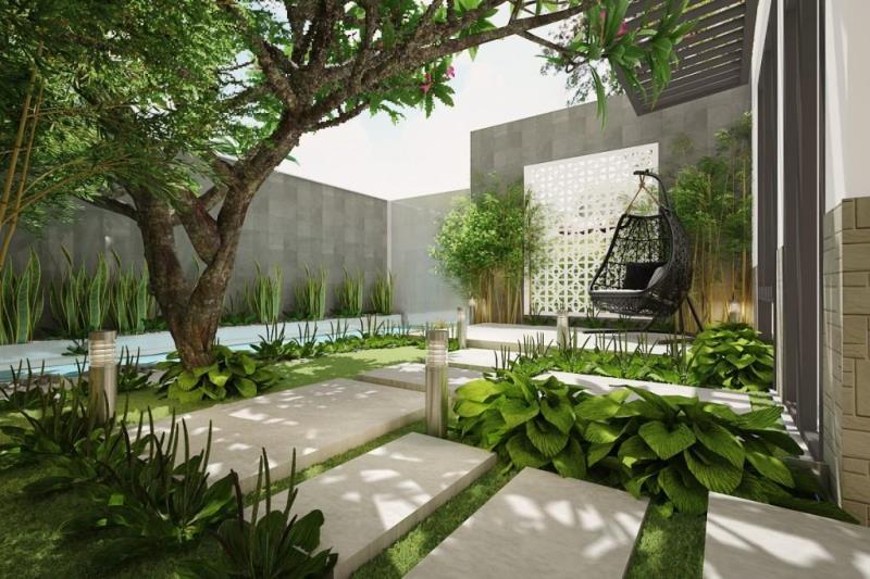 Một mẫu thiết kế sân vườn nhỏ đẹp phù hợp mọi không gian