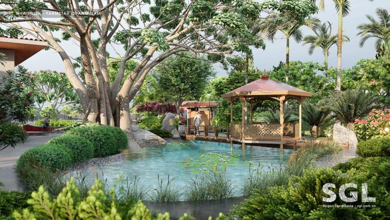 Mẫu nhà gỗ sân vườn đẹp năm 2021, một dự án thiết kế nhà vườn mới nhất của SGL - Saigon Landscape