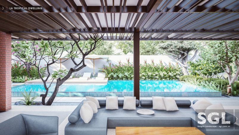 Dự án thiết kế nhà vườn LA TROPICAL DWELLING ở Long An