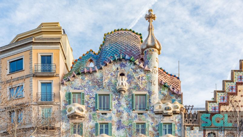 Tòa nhà độc đáo Casa Batllo ở Barcelona thuộc Tây Ban Nha